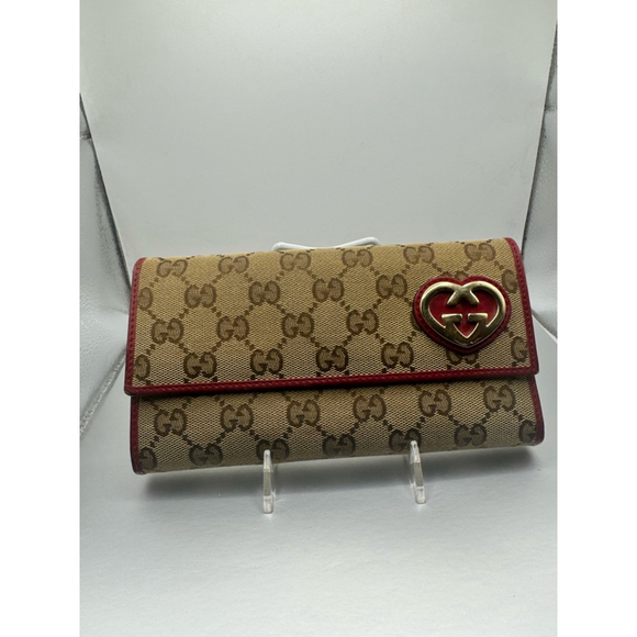 Gucci Handbags - Women's Gucci Wallet Beige Red
